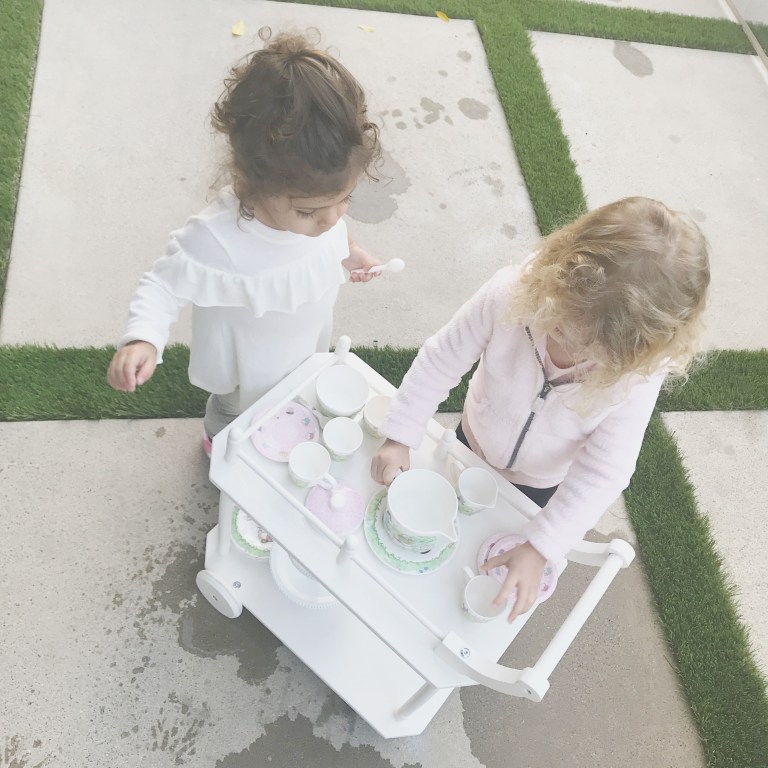 sunset blonde tea time